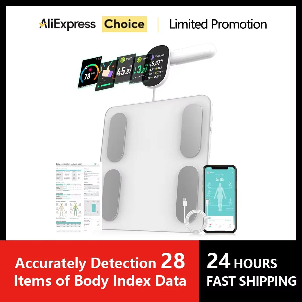 New AI Digital Smart Kitchen Scale 5kg/11lb USB Charge Stainless Steel Food Nutritional Calories Scale Voice Recognition Food