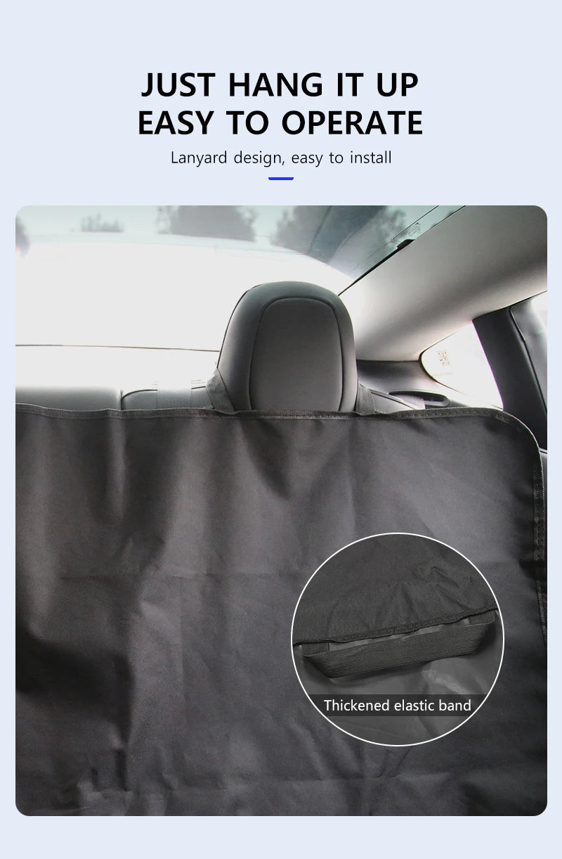 Dog Seat Covers for Back Seat Dog Car Seat for Tesla Model Y 3 2021-2024 Waterproof Pet Seat Cover Protector Car Accessories