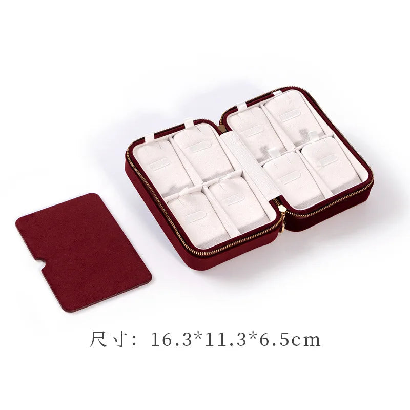 Wholesale Portable Jewelry Organizer Box for Necklace Pendant Earrings Ring Travel Jewelry Case Storage Premium Anti Tangle