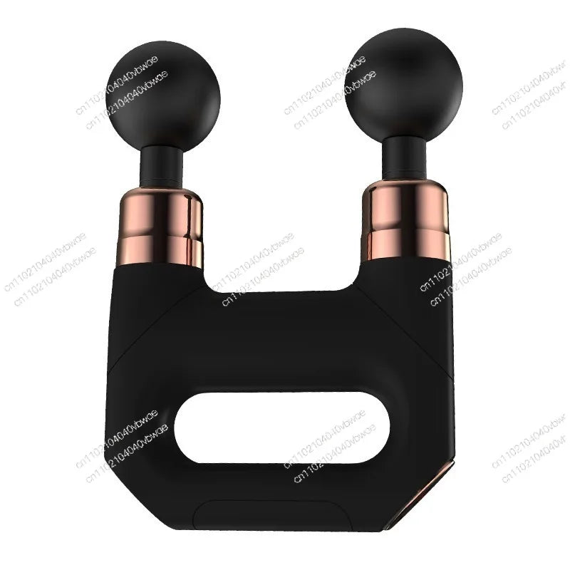 Outdoor double-headed fascia gun USB charging button muscle relaxation fitness massage gun