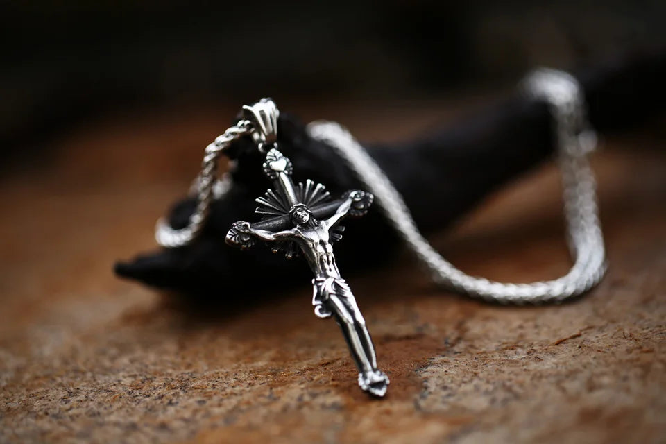 Beier 2022 New Fashion 316L Stainless Steel Jesus cross Pendant Necklace Christian Hip Hop Rock Jewelry Wholesale