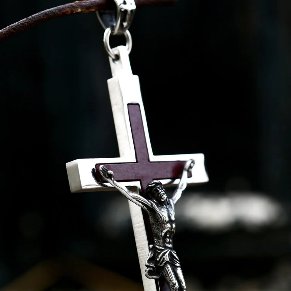 Beier 2022 New Fashion 316L Stainless Steel Jesus cross Pendant Necklace Christian Hip Hop Rock Jewelry Wholesale
