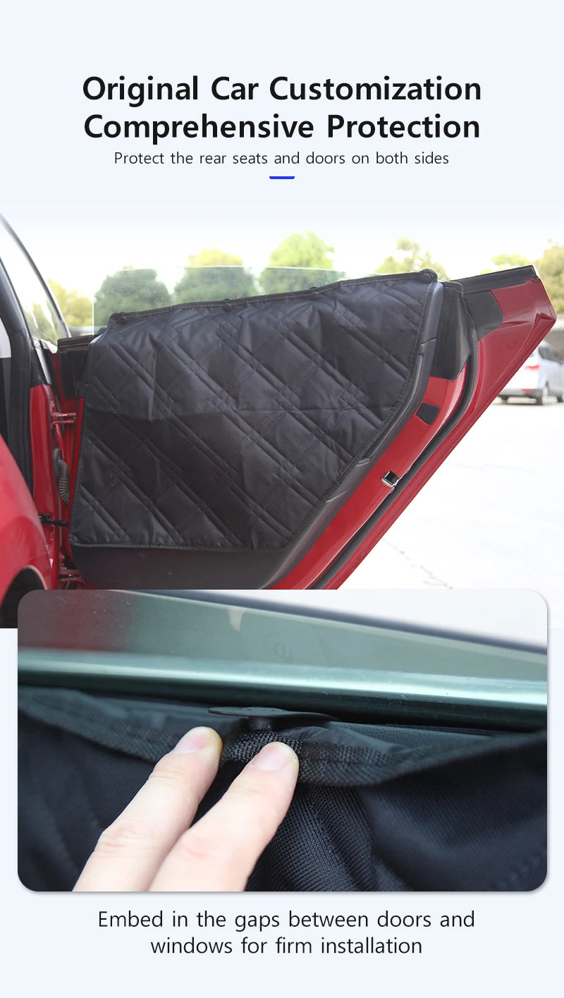 Dog Seat Covers for Back Seat Dog Car Seat for Tesla Model Y 3 2021-2024 Waterproof Pet Seat Cover Protector Car Accessories