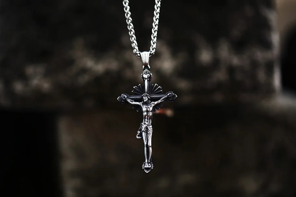 Beier 2022 New Fashion 316L Stainless Steel Jesus cross Pendant Necklace Christian Hip Hop Rock Jewelry Wholesale