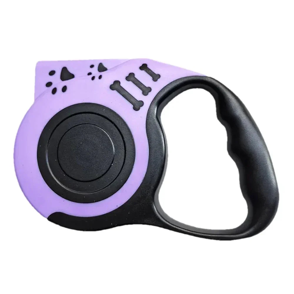Durable Nylon Automatic Retractable Dog Leash LED Flashlight Night Glowing Design Outdoor Walking Pet Leash Dog Daily Supplies