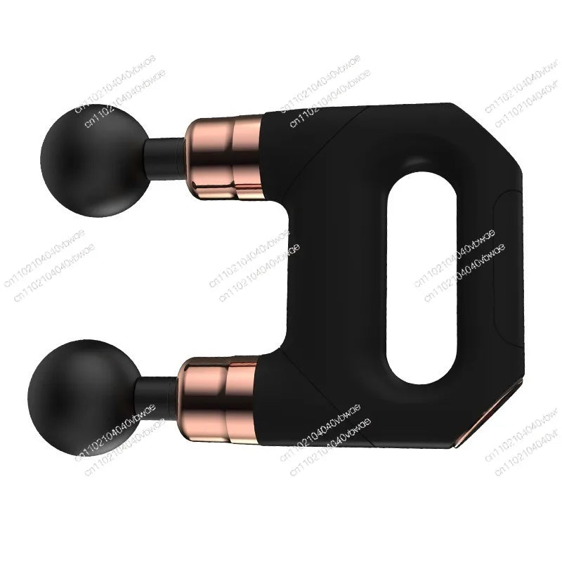 Outdoor double-headed fascia gun USB charging button muscle relaxation fitness massage gun