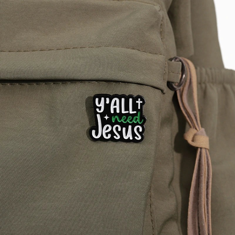 Cartoon Cute JESUS Enamel Pins Christian Clothing Brooch Cute Creative Jesus Lapel Badge Cap Clothes Jewelry Gift Wholesale