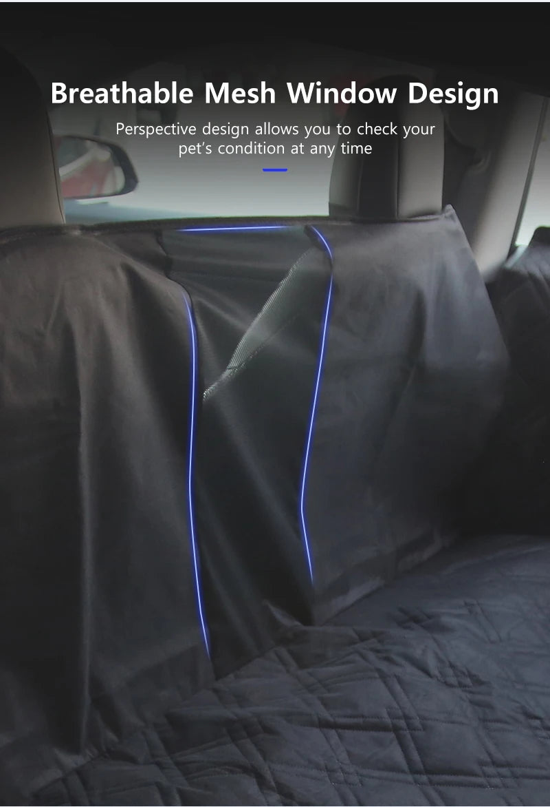 Dog Seat Covers for Back Seat Dog Car Seat for Tesla Model Y 3 2021-2024 Waterproof Pet Seat Cover Protector Car Accessories