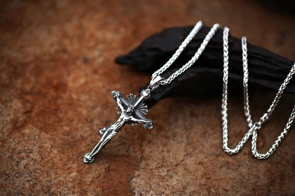 Beier 2022 New Fashion 316L Stainless Steel Jesus cross Pendant Necklace Christian Hip Hop Rock Jewelry Wholesale