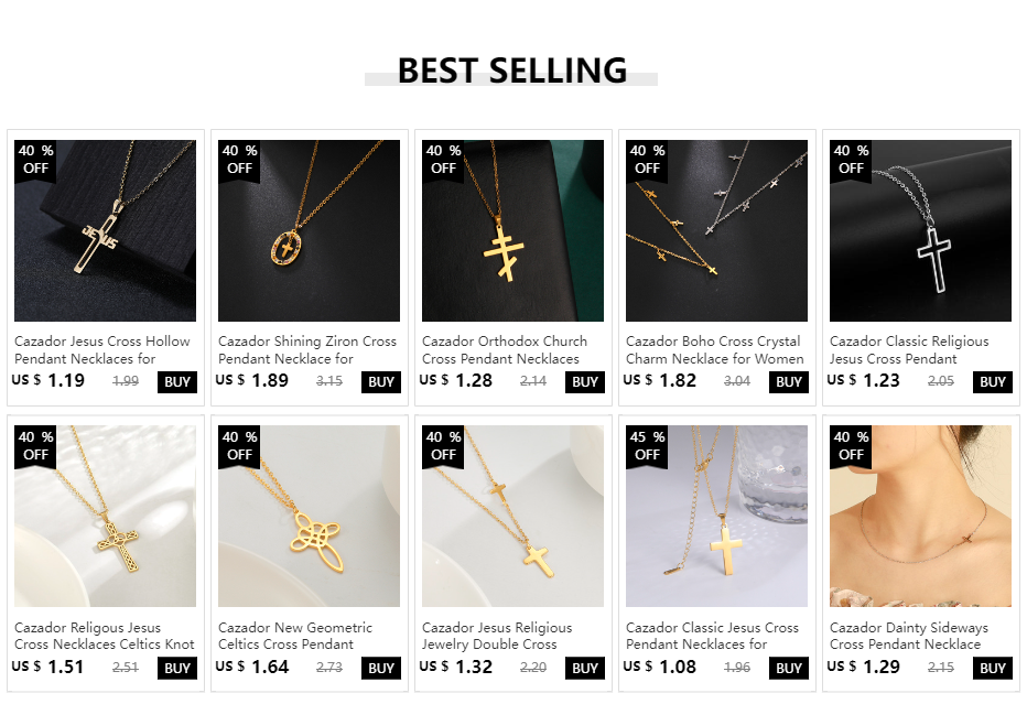 Cazador Christian Cross Charm Bracelet for Women Boho Pendant Bracelets on Hand Stainless Steel Jewelry Bithday Gift Wholesale