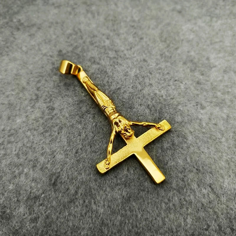 Beier 2022 New Fashion 316L Stainless Steel Jesus cross Pendant Necklace Christian Hip Hop Rock Jewelry Wholesale