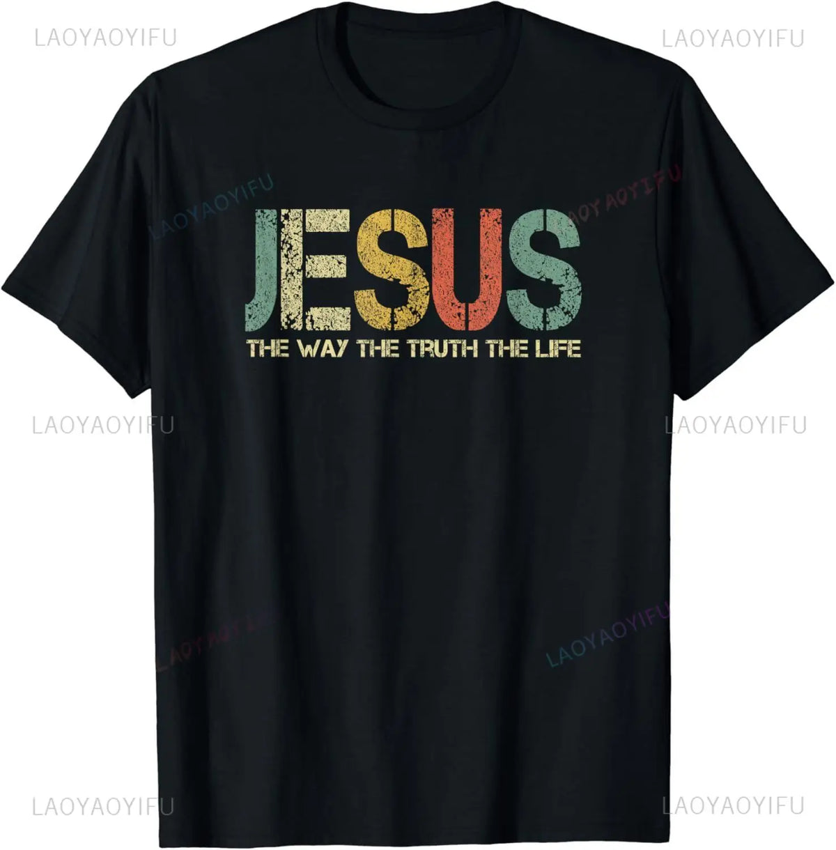 Christian T Shirt Women Men Kids Jesus The Way Truth Life T-Shirt  Graphic T Shirts  Vintage T Shirt  Camisetas