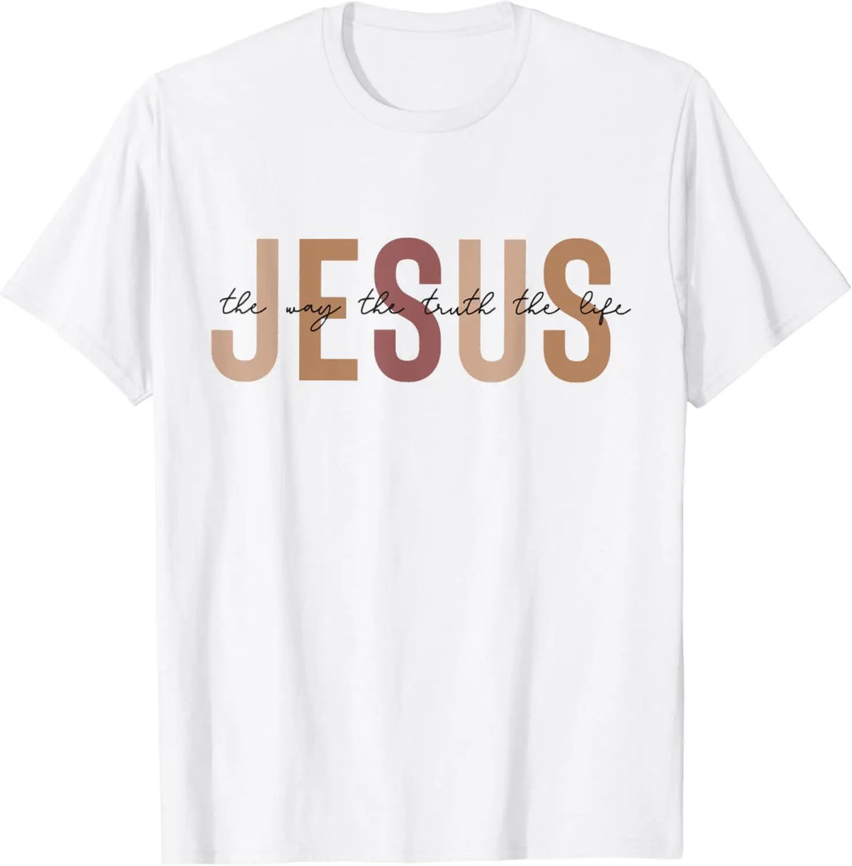 Christian T Shirt Women Men Kids Jesus The Way Truth Life T-Shirt  Graphic T Shirts  Vintage T Shirt  Camisetas