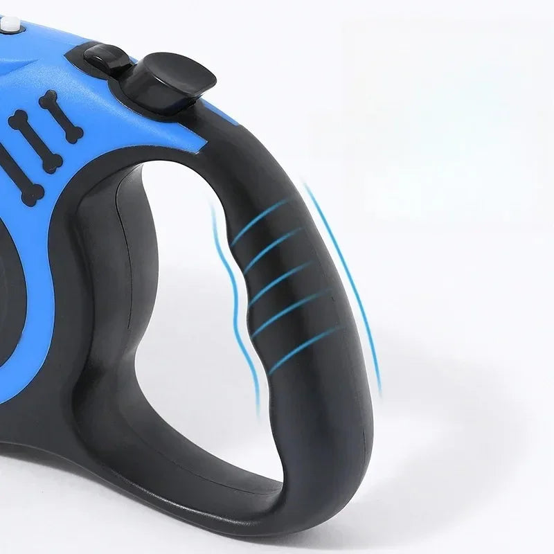 Durable Nylon Automatic Retractable Dog Leash LED Flashlight Night Glowing Design Outdoor Walking Pet Leash Dog Daily Supplies